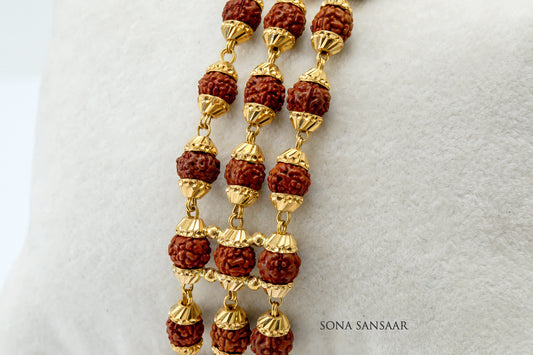 Mystic 3 Row Rudraksh Bracelet | Sona Sansaar