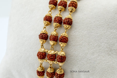 Mystic 3 Row Rudraksh Bracelet | Sona Sansaar