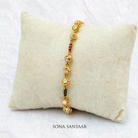 Thumbnail for Zarika Gold Meena Bracelet | Sona Sansaar
