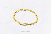 Ciao | 22k Gold Italian Chain Bracelet for Women and Men