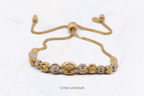 Peripheral Two-Toned Ball Bracelet | Sona Sansaar