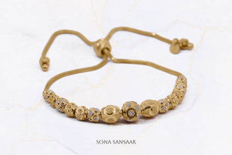 Bead Two-Toned Ball Bracelet | Sona Sansaar