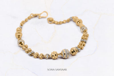 Premium Two-Toned Ball Bracelet | Sona Sansaar