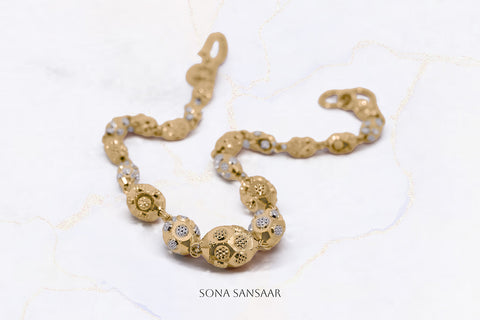 Faces Two-Toned Ball Bracelet | Sona Sansaar