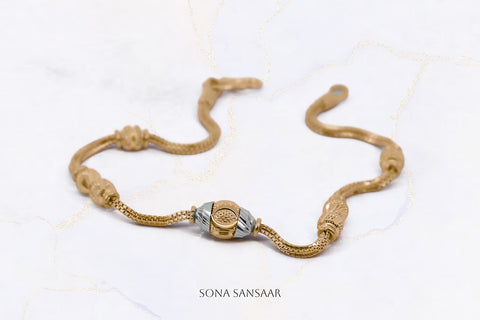 Encapsulated Two-Toned Ball Bracelet | Sona Sansaar