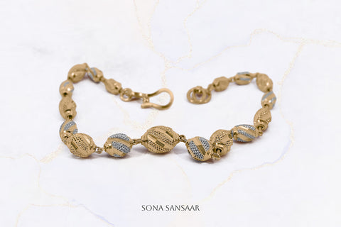 Festive Two-Toned Ball Bracelet | Sona Sansaar