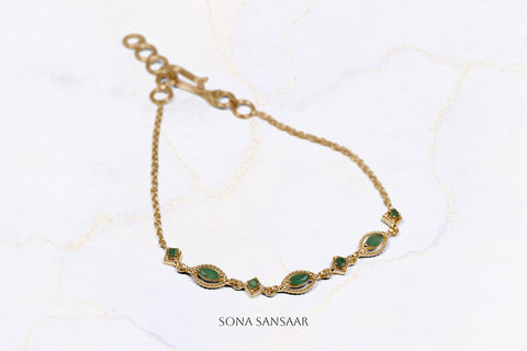 Emerald Elysium Bracelet | Sona Sansaar