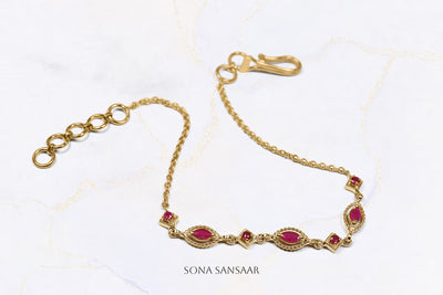 Ruby Array Bracelet | Sona Sansaar