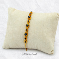 Thumbnail for Midnight Stone Gold Bracelet | Sona Sansaar