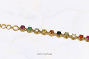 Gemstone Mosaic Bracelet | Sona Sansaar