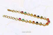 Gemstone Mosaic Bracelet | Sona Sansaar