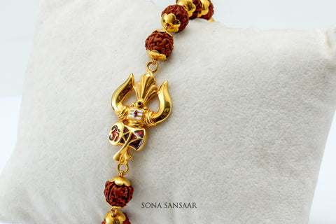 Om Rudraksh Bracelet | Sona Sansaar