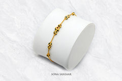 Rajasthani Meenakari Gold Ball Bracelet | Sona Sansaar