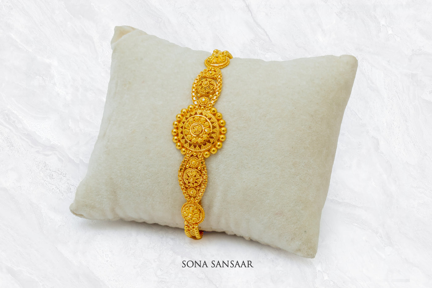 Floraxis Gold Bracelet | Sona Sansaar