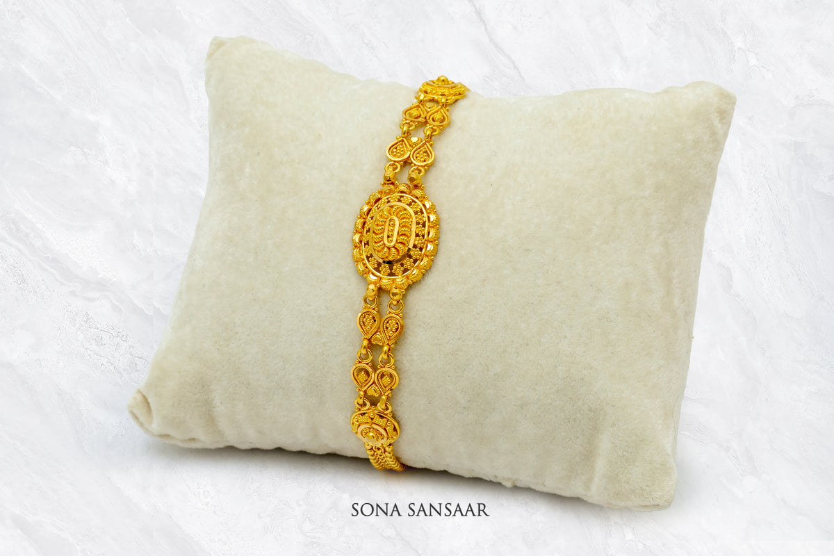 Varnika Gold Bracelet | Sona Sansaar