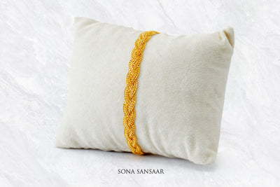 Sunwoven Gold Braided Chain Bracelet | Sona Sansaar