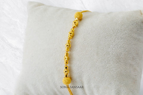 Polaris Ball Gold Bracelet | Sona Sansaar