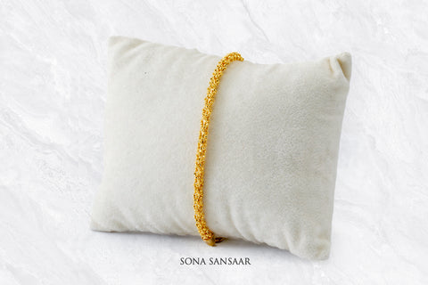 Dainty Gold Beaded Bracelet | Sona Sansaar