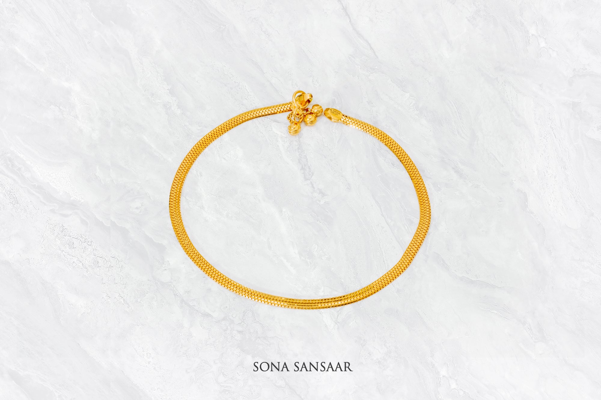 Solara Gold Anklet | Sona Sansaar
