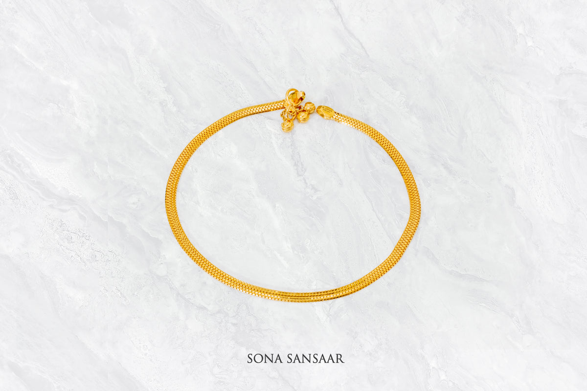 Solara Gold Anklet | Sona Sansaar