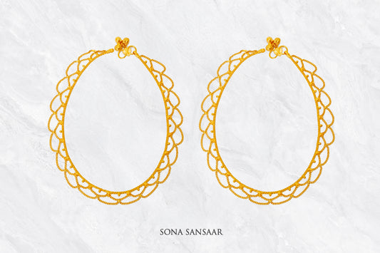 Suncurl Gold Anklet Pair | Sona Sansaar