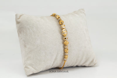 Duality Two Tone Ball Bracelet| Sona Sansaar