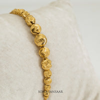 Thumbnail for Shimmer Gold Ball Bracelet | Sona Sansaar