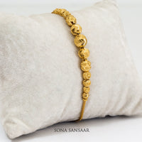 Thumbnail for Shimmer Gold Ball Bracelet | Sona Sansaar