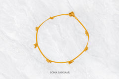 Buds Gold Anklet | Sona Sansaar