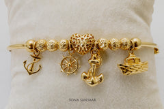 Voyage Italian Charm Bangle | Sona Sansaar