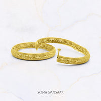 Thumbnail for 22K Indian Gold Bangles | Pair of Broad Bangles - Seraphine