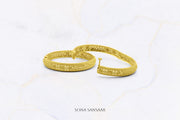 22K Indian Gold Bangles | Pair of Broad Bangles - Seraphine