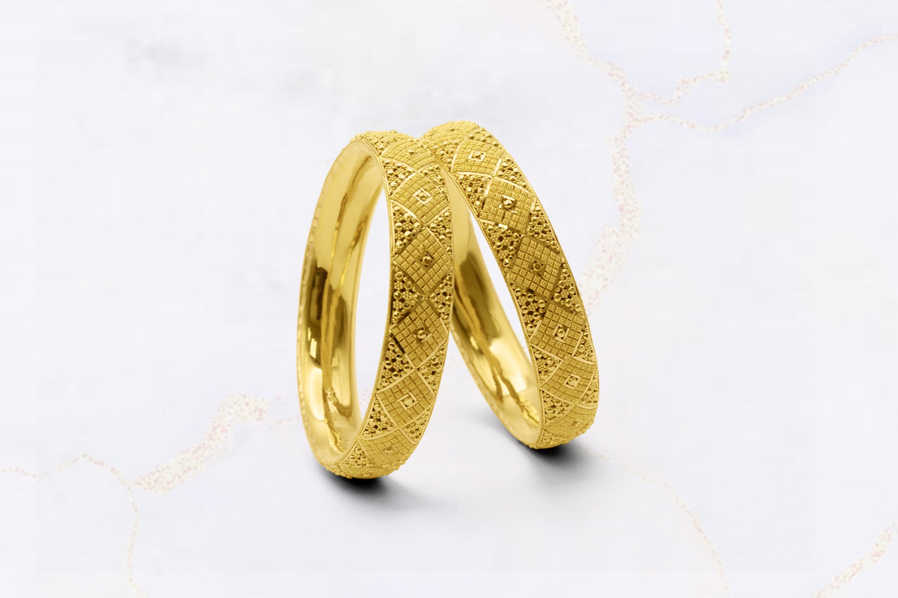 Divya Pair of 22k Gold Bangles | Sona Sansaar