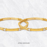 Thumbnail for Illume Gold Bangles | Sona Sansaar