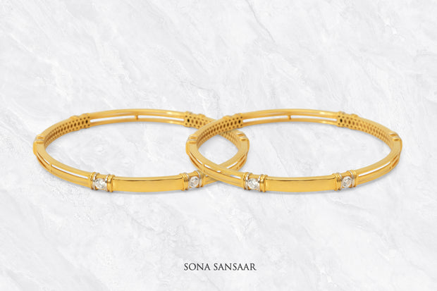 Illume Gold Bangles | Sona Sansaar