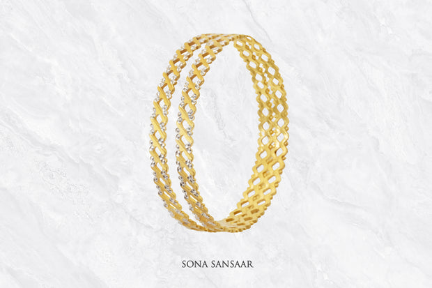 Halo Grid Bangles | Sona Sansaar