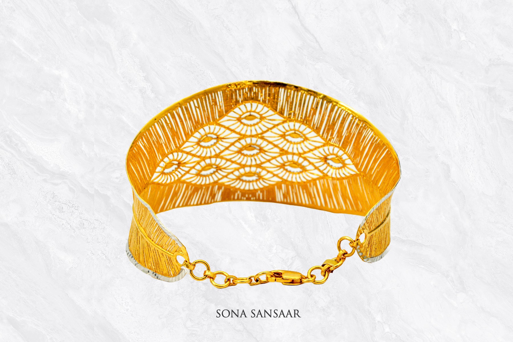 Sunbeam Mesh Bangle | Sona Sansaar