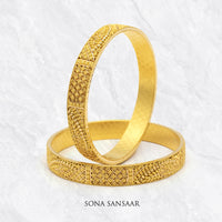 Thumbnail for Sundara Gold Bangle Pair | Sona Sansaar