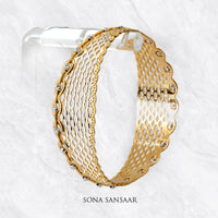 Thumbnail for Woven Beads Two Toned Bangle | Sona Sansaar