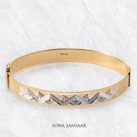 Thumbnail for Ridge Two Toned Bangle | Sona Sansaar