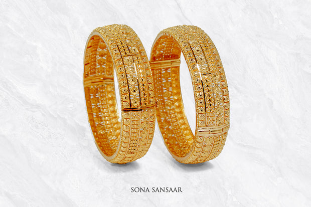 Royal Filigree Bangle Pair | Sona Sansaar