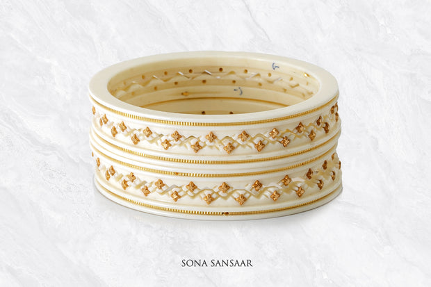 Ivory Chuda Bangles | Sona Sansaar