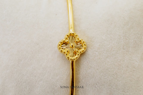 Clover Clasp Bangle | Sona Sansaar