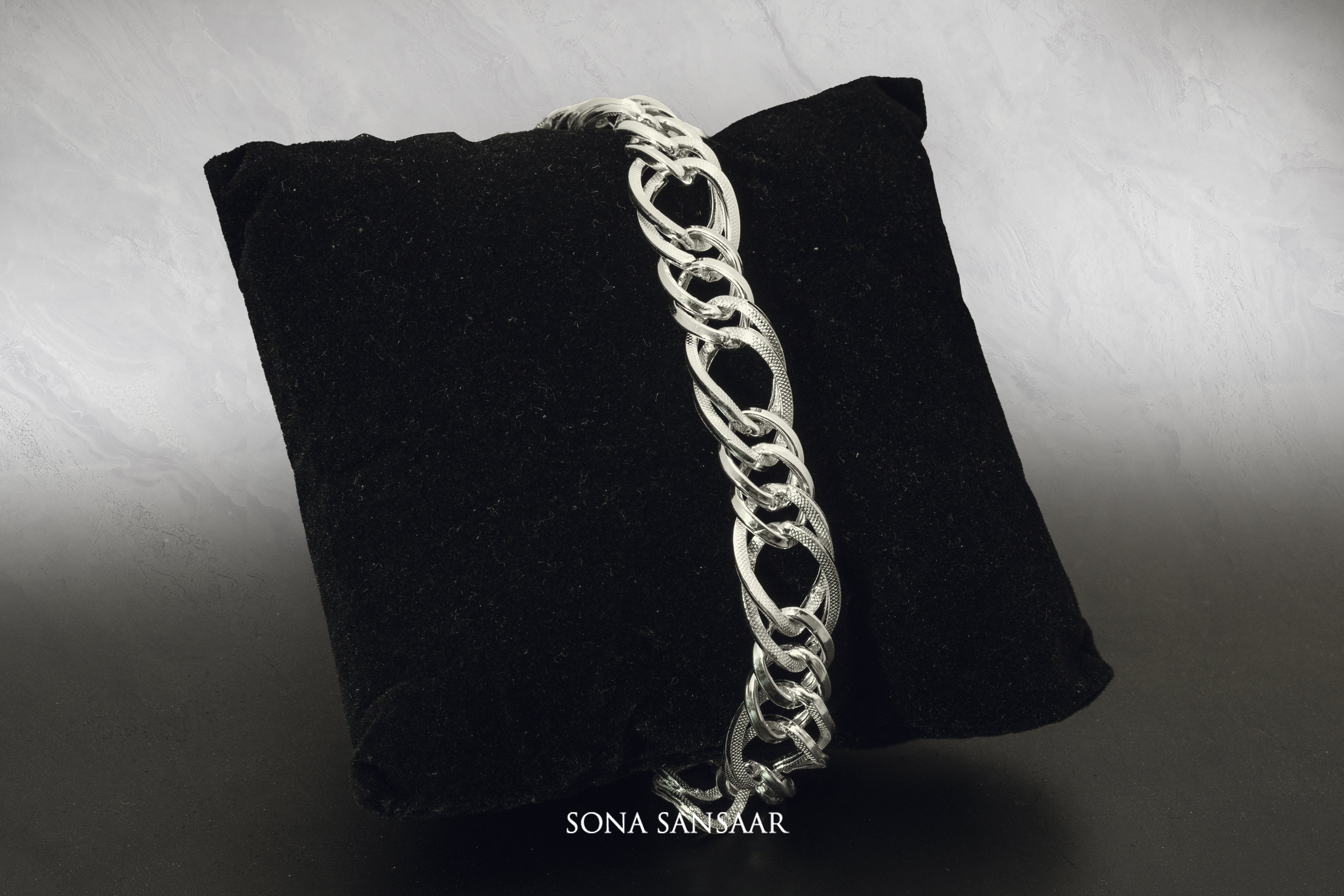Glavine Sterling Silver Bracelet | Sona Sansaar