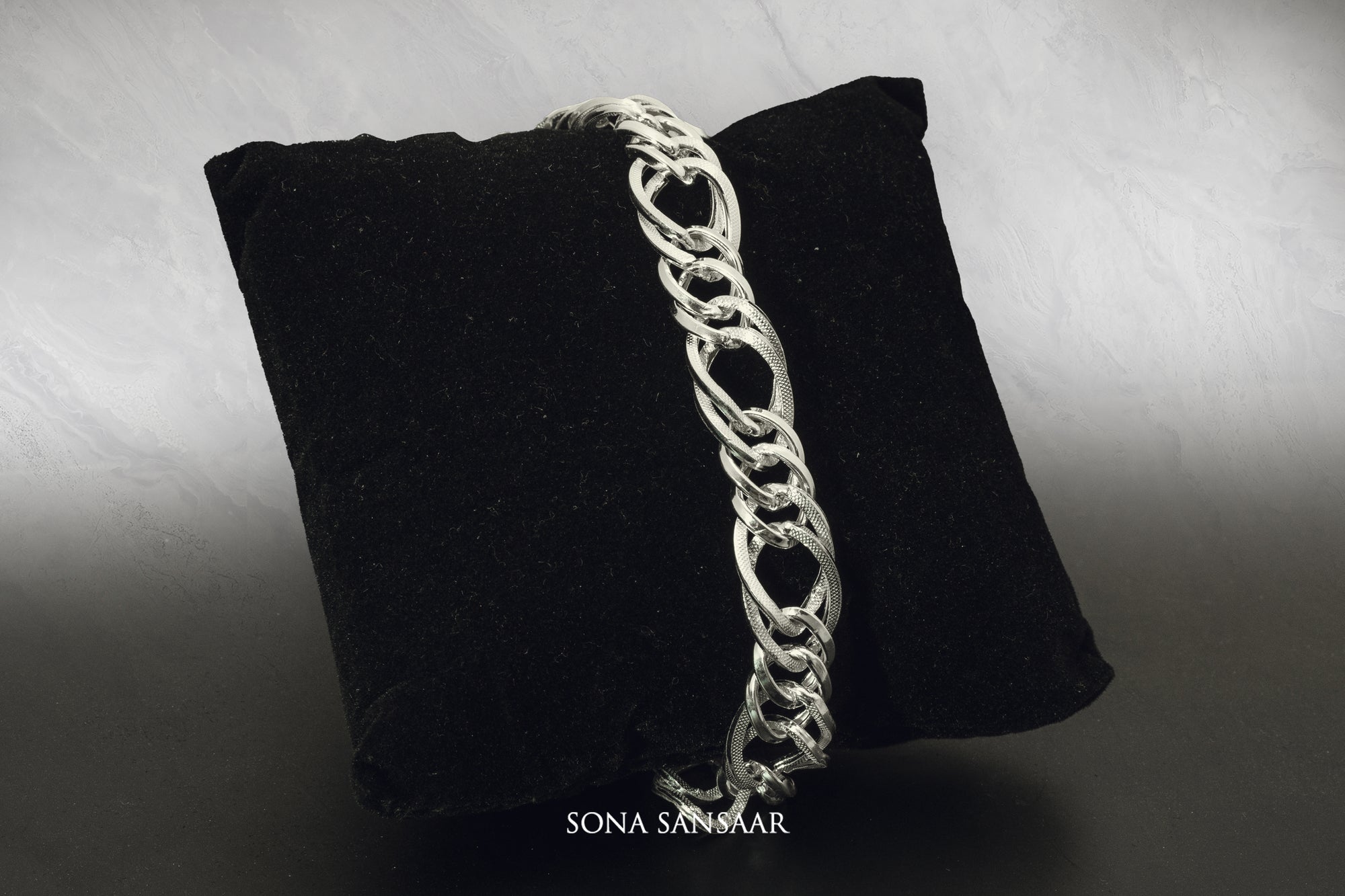 Glavine Sterling Silver Bracelet | Sona Sansaar