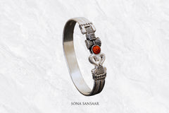 Ashram Sterling Silver Bangle | Sona Sansaar