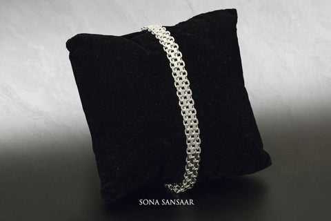 Linklite Sterling Silver Bangle | Sona Sansaar