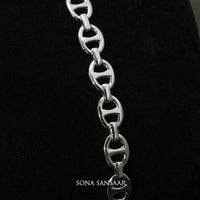 Thumbnail for Linkster Sterling Silver Bangle | Sona Sansaar