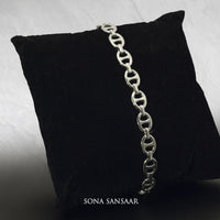 Thumbnail for Linkster Sterling Silver Bangle | Sona Sansaar