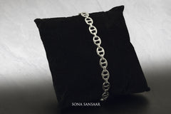 Linkster Sterling Silver Bangle | Sona Sansaar